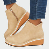 Bottines en cuir orthopédique