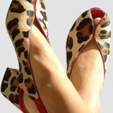Louison - Sandales à motif léopard