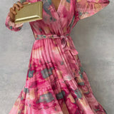Luísa - Robe Florale Enveloppante
