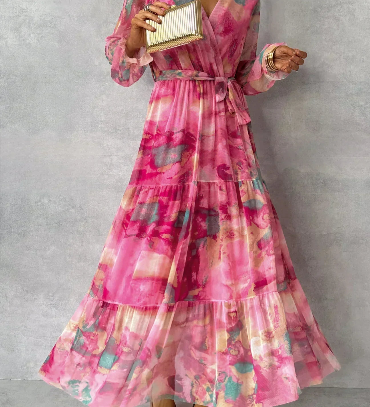 Luísa - Robe Florale Enveloppante