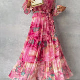 Luísa - Robe Florale Enveloppante