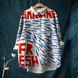 Isabel - Chemise Casual en Art Vintage de Poisson