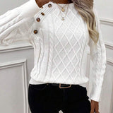 Francisca - Pull en Maille avec Boutons