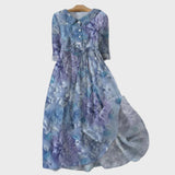 Robe Fleurie du Crépuscule