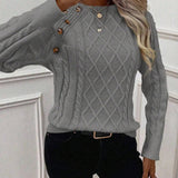 Francisca - Pull en Maille avec Boutons