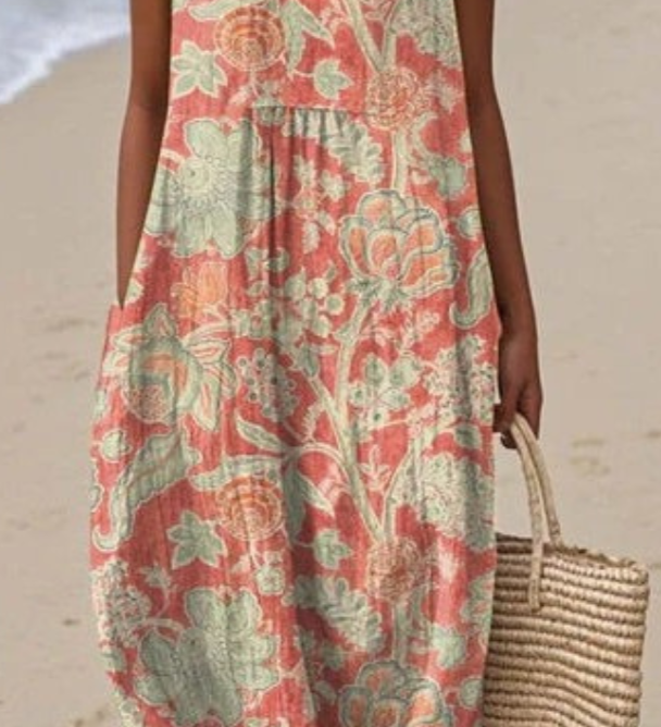 Elis - Robe florale vintage
