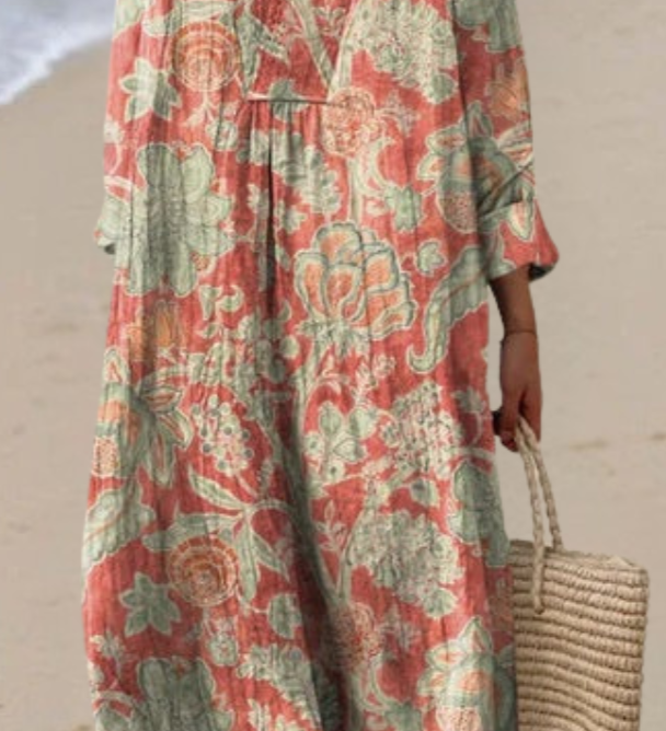 Elis - Robe florale vintage