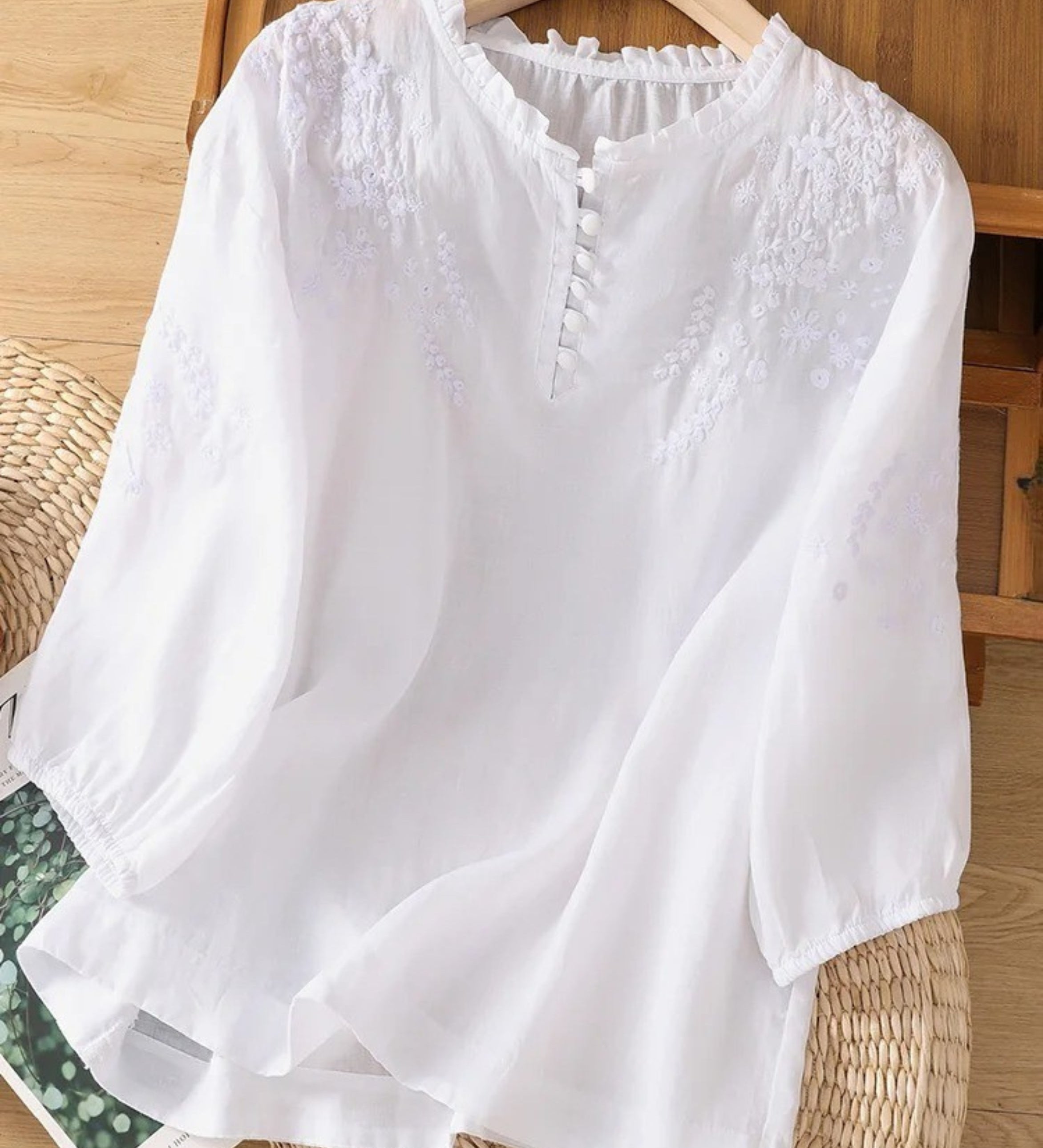 Cassiana - Blouse en Coton et Lin