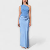 Luna - Robe asymétrique en satin
