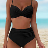 Beatriz - Maillot de bain élégant taille haute