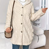 Sara - Manteau avec capuche en peluche
