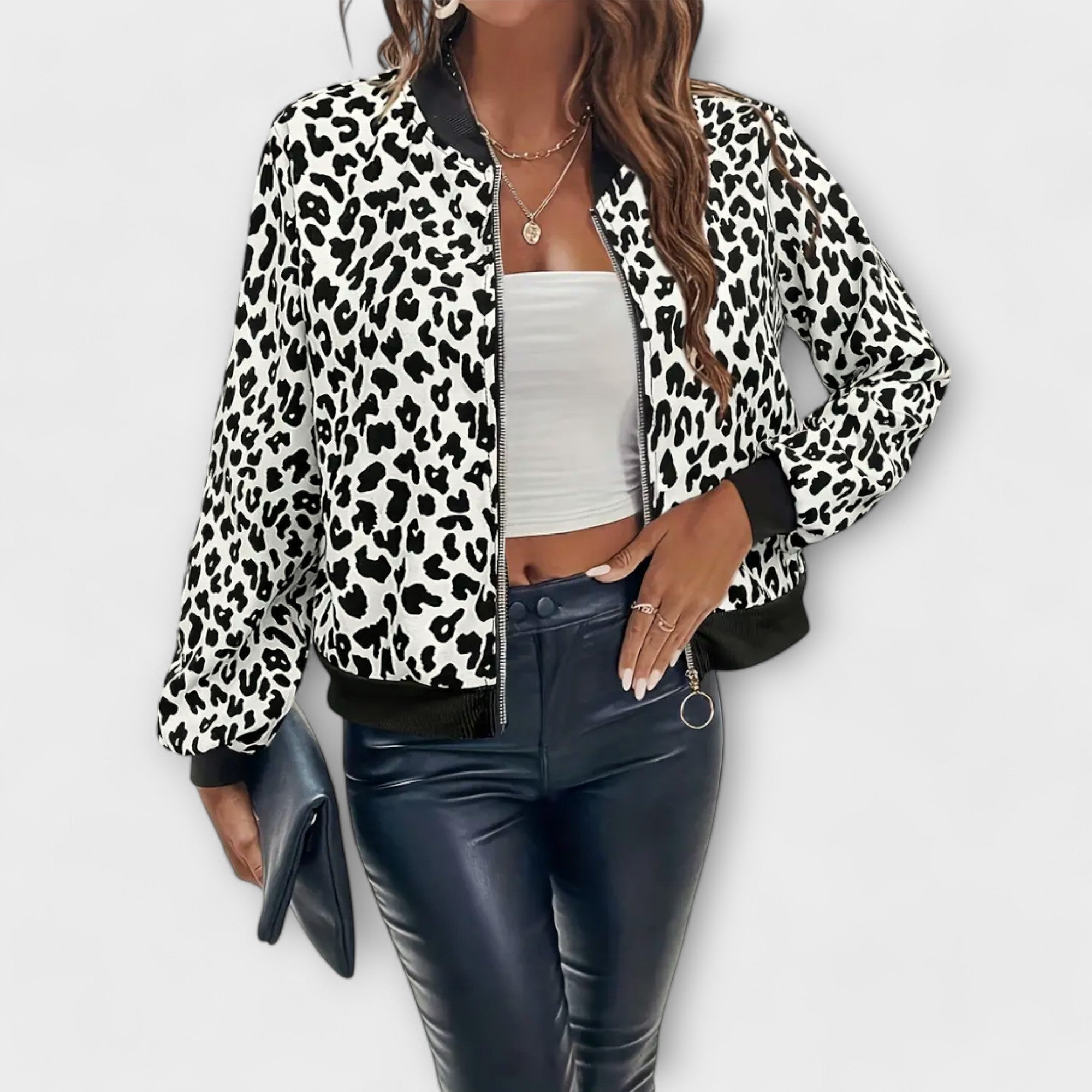 Raquel - Veste Élégante à Imprimé Léopard