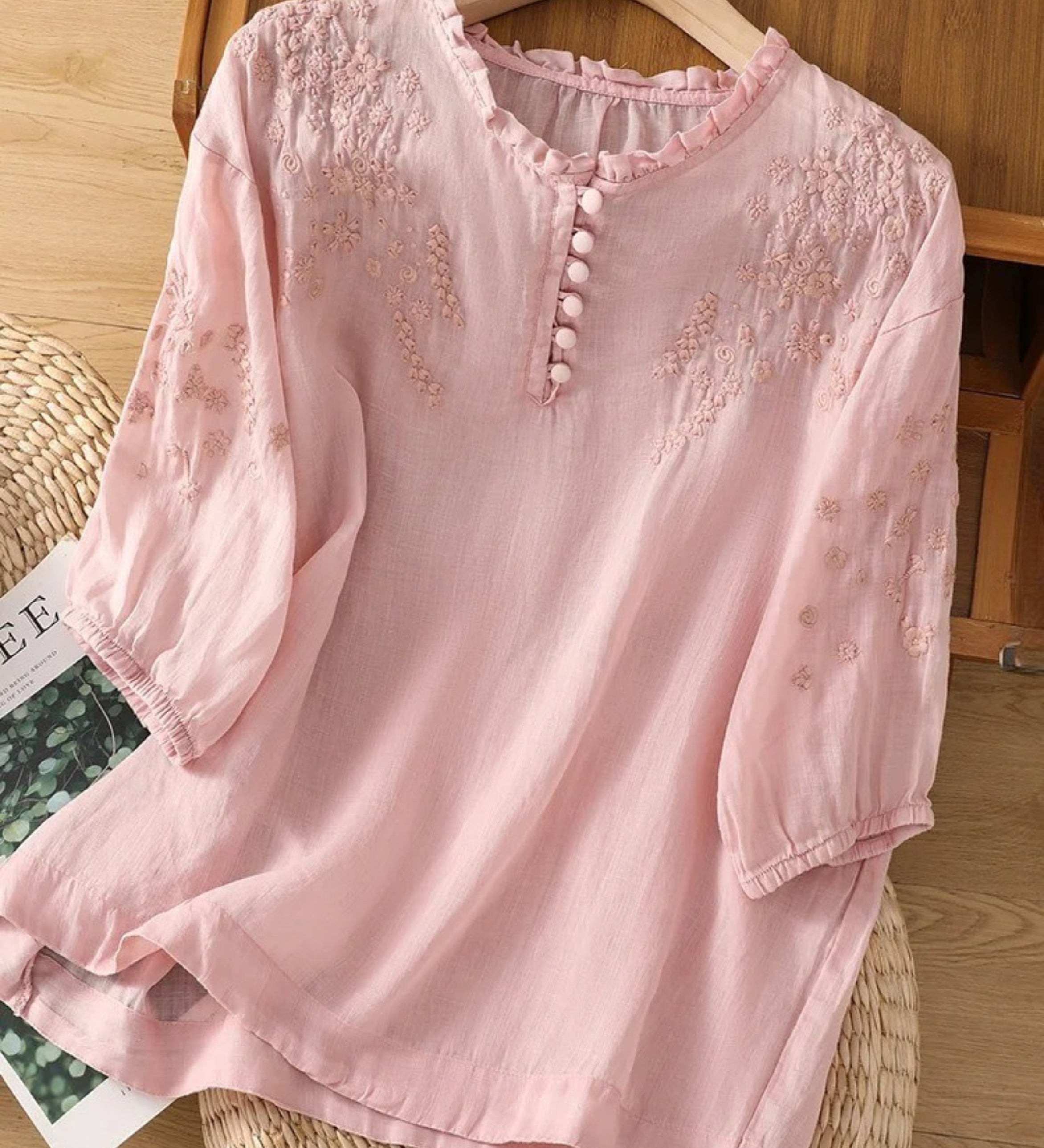 Cassiana - Blouse en Coton et Lin