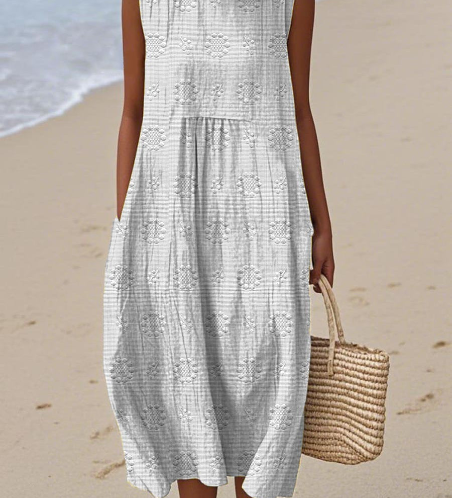 Franca - Robe en coton sans manches