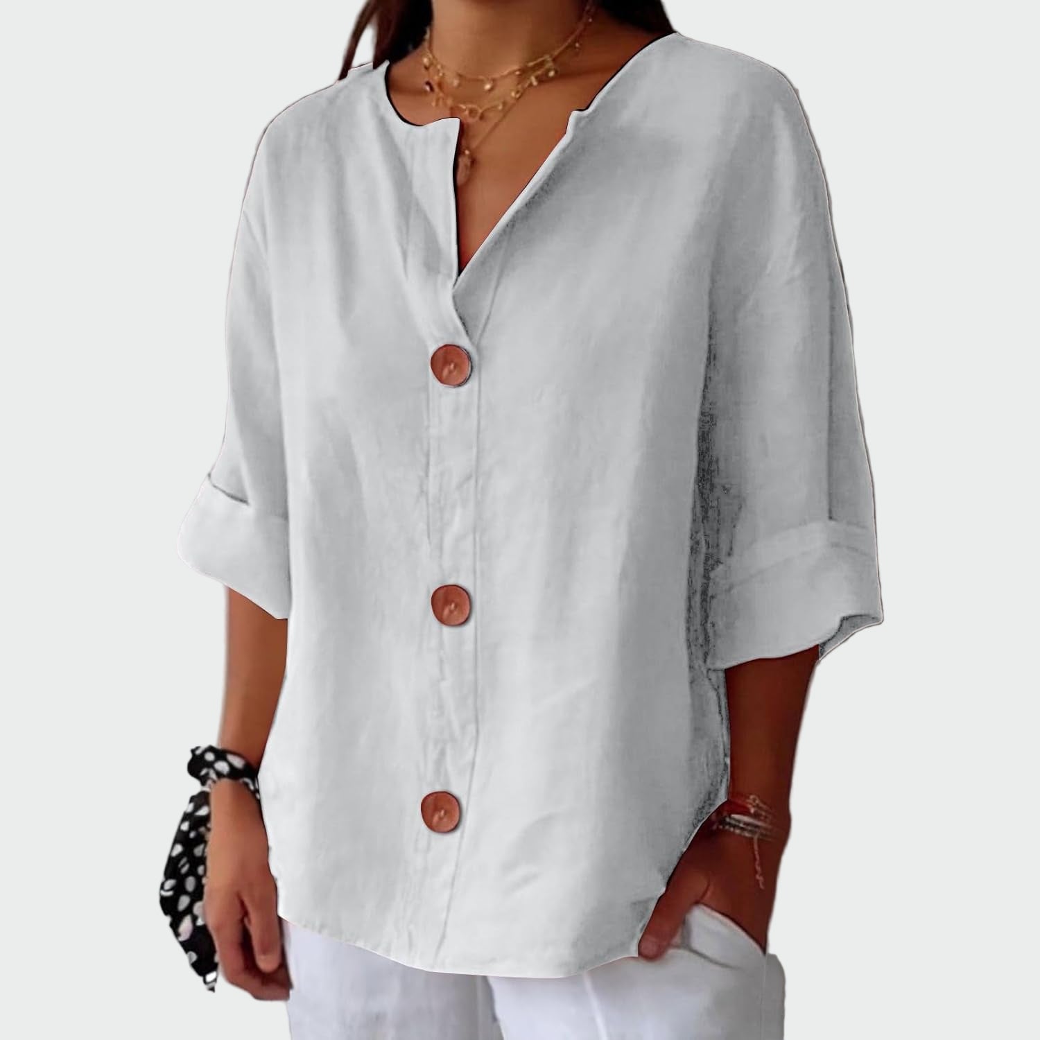 Blouse décontractée avec texture