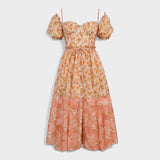 Valentina - Robe Fleurie Corail