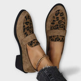 Chaussures féminines élégantes avec motif léopard