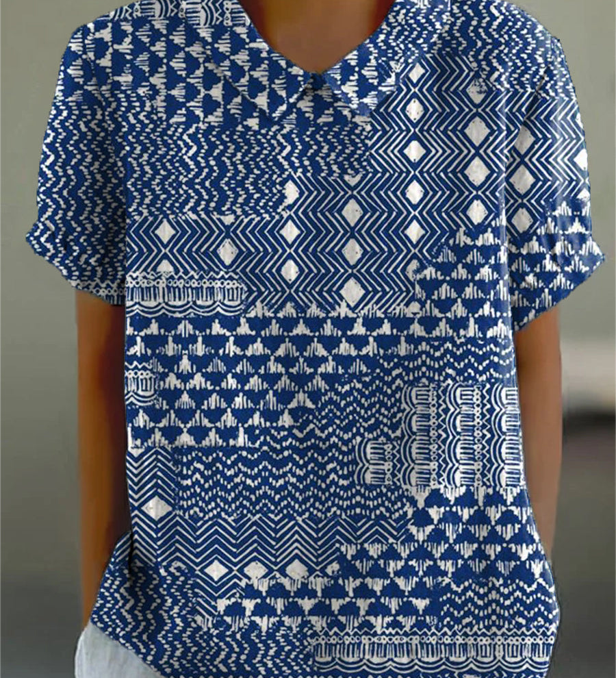 Ana - Chemise avec Imprimé Tribal