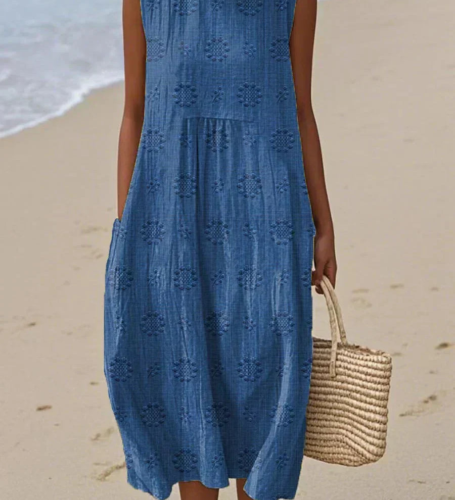 Franca - Robe en coton sans manches