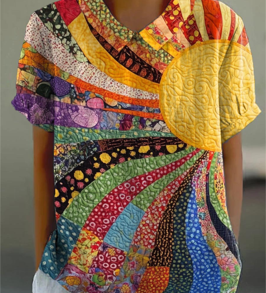 Mel - Chemise Patchwork Sunburst