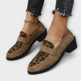 Chaussures féminines élégantes avec motif léopard