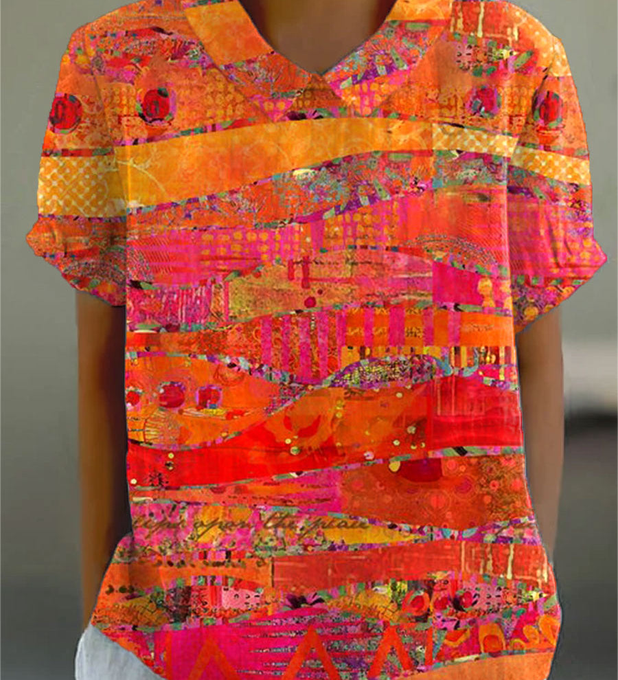 Isa - Chemise à Imprimé Abstrait