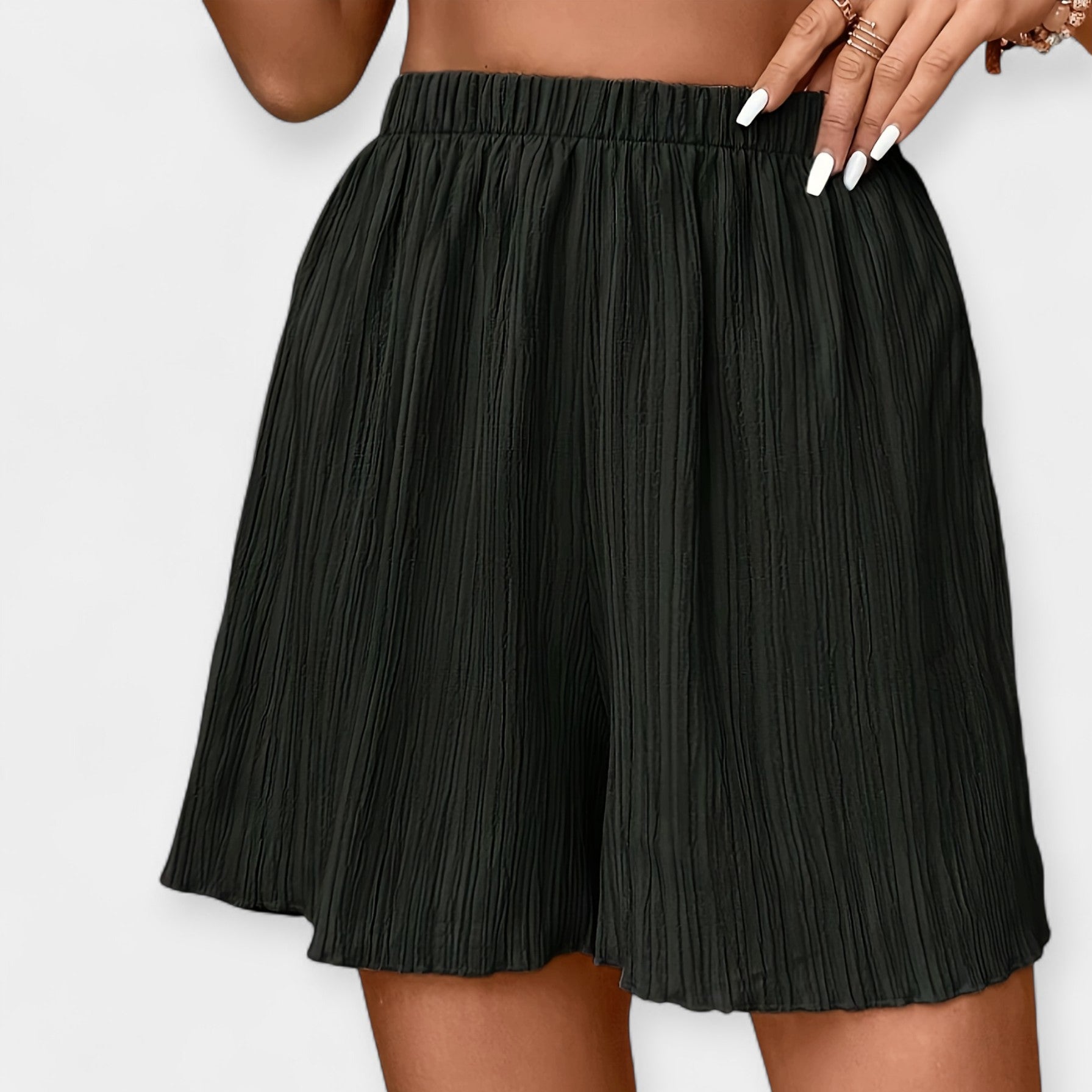 Shorts Élégants avec Plis