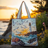 Lumière de Bord de Mer - Sac Matelassé Fait Main