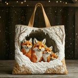Famille Renard Confortable - Sac matelassé Fait Main