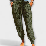Felicidade - Pantalons léopard avec jambes larges