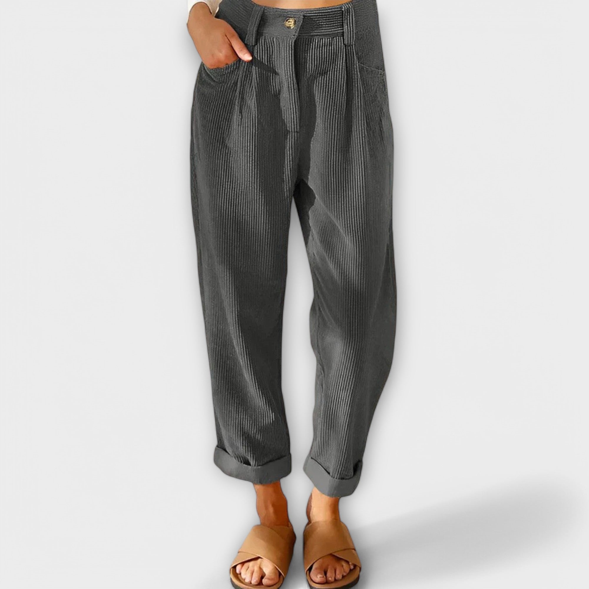 Jana - Pantalons en velours modernes