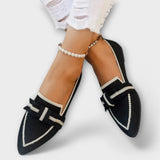 Chaussures plates pour femmes avec design de nœud