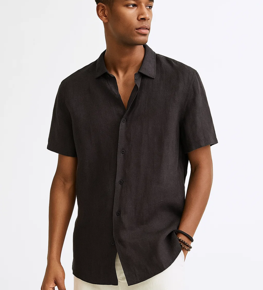 Chemise à Boutons - Col Ouvert