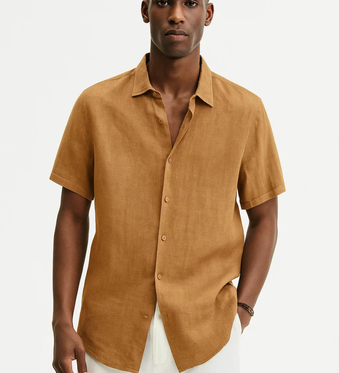 Chemise à Boutons - Col Ouvert