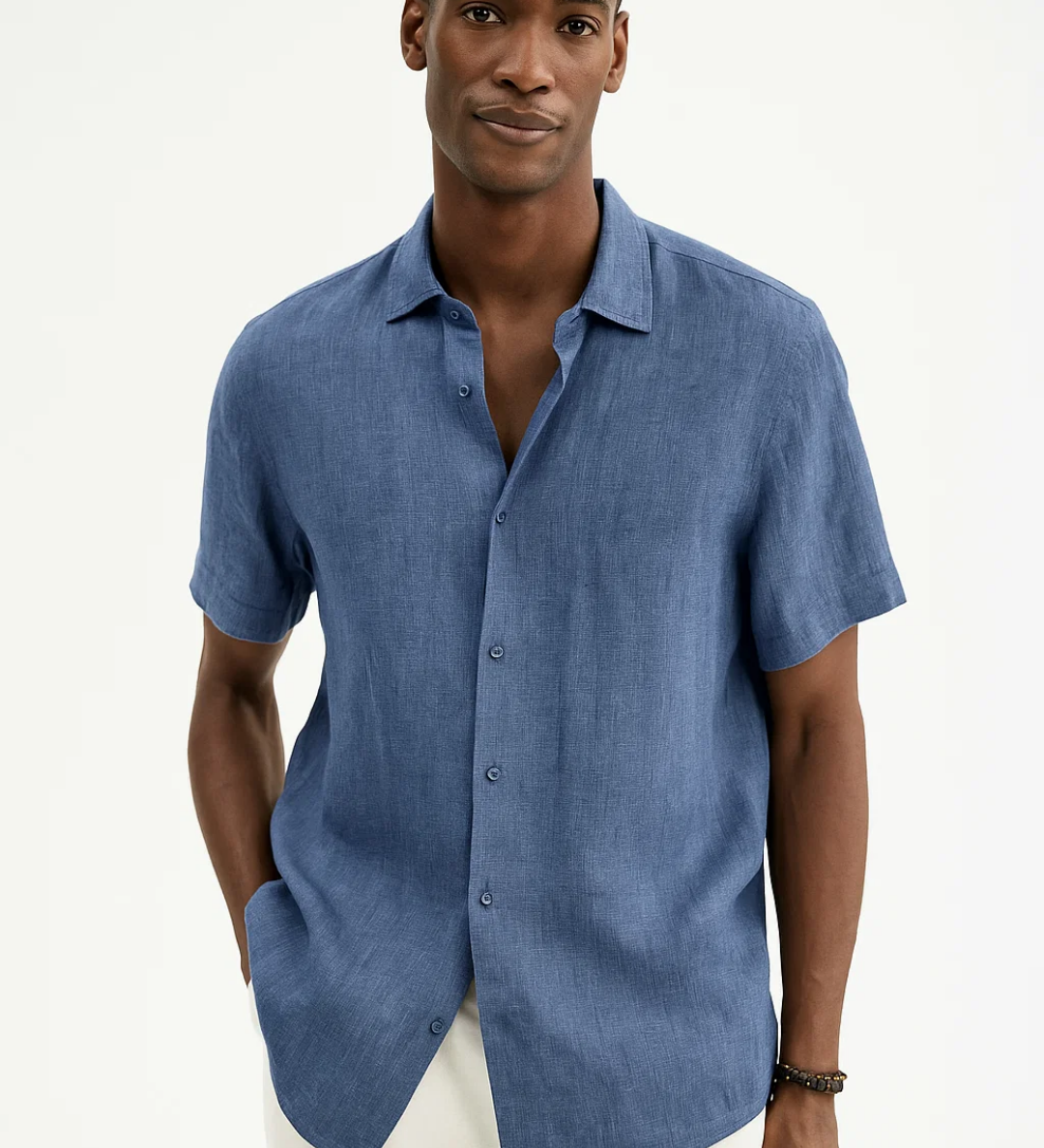 Chemise à Boutons - Col Ouvert