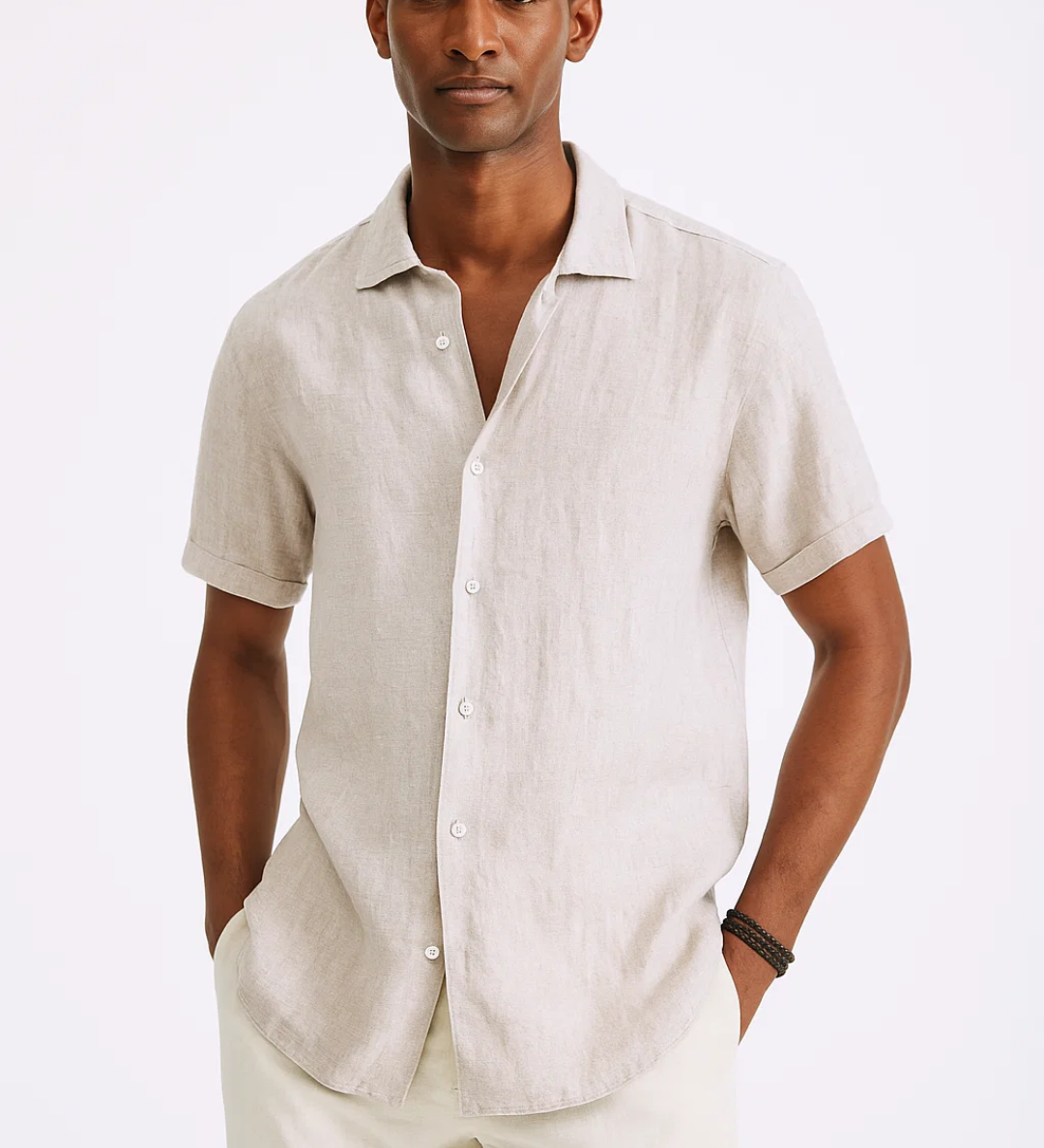 Chemise à Boutons - Col Ouvert