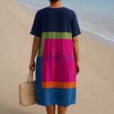 Isadora - Robe en Blocs de Couleurs Vives