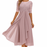 Valentina - Robe en Dentelle à Manches 3/4