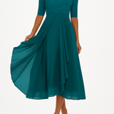 Valentina - Robe en Dentelle à Manches 3/4