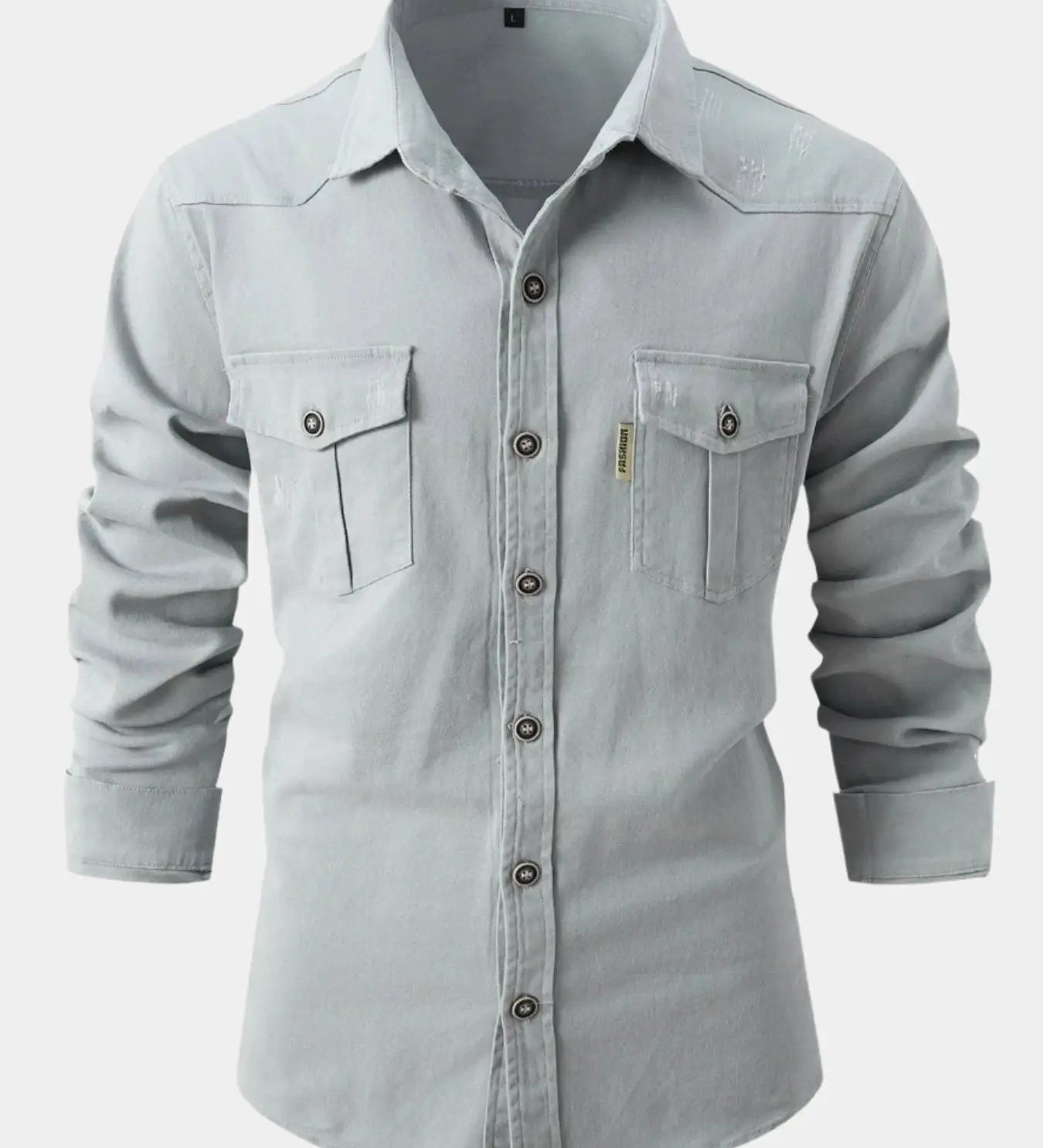 Chemise en Mélange de Denim - Boutons