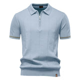 Polo à Mi-Zip - Texture Verticale