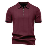 Polo à Mi-Zip - Texture Verticale