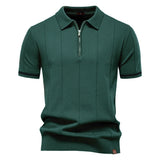 Polo à Mi-Zip - Texture Verticale