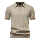 Polo à Mi-Zip - Texture Verticale