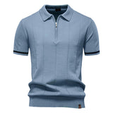 Polo à Mi-Zip - Texture Verticale