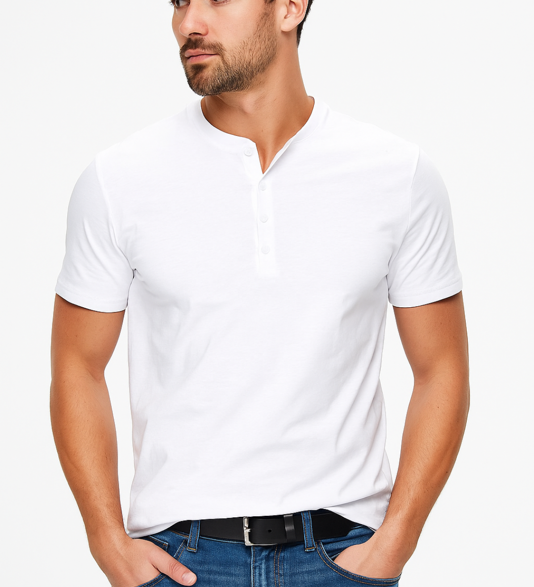 Chemise Henley - Col Boutonné