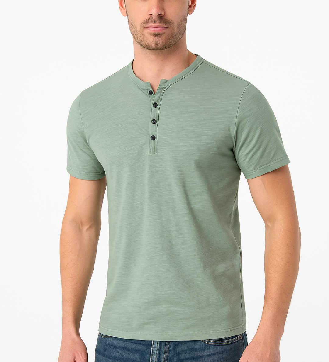 Chemise Henley - Col Boutonné