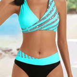 Vera - Bikini Imprimé en Tons Chauds