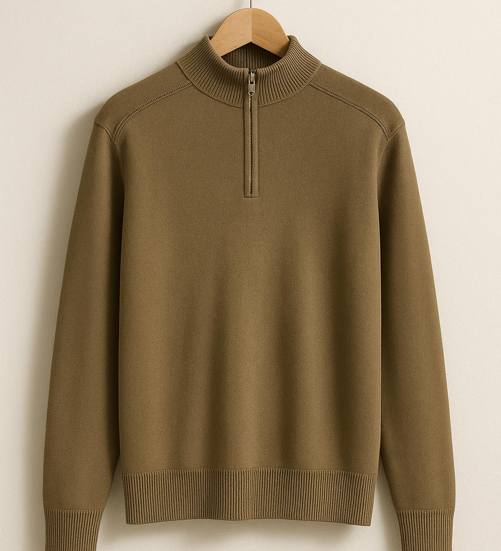 Pull en Maille - Demi-Zip