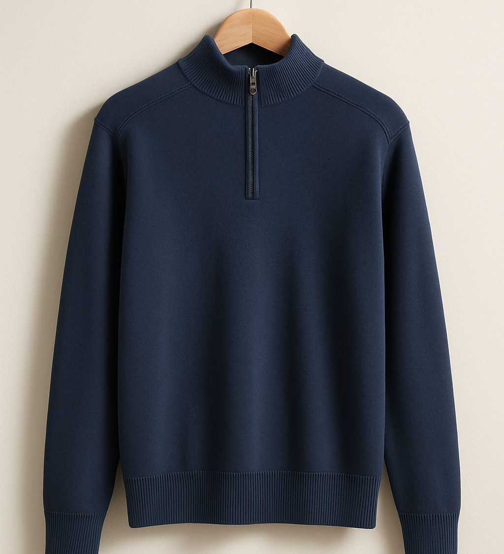 Pull en Maille - Demi-Zip